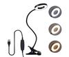 Bedside Night Light Lamp Usb Read Book Led Lights 3D Ring Night Lights For Bedroom Desk Clip Night Lamp With Dimmer