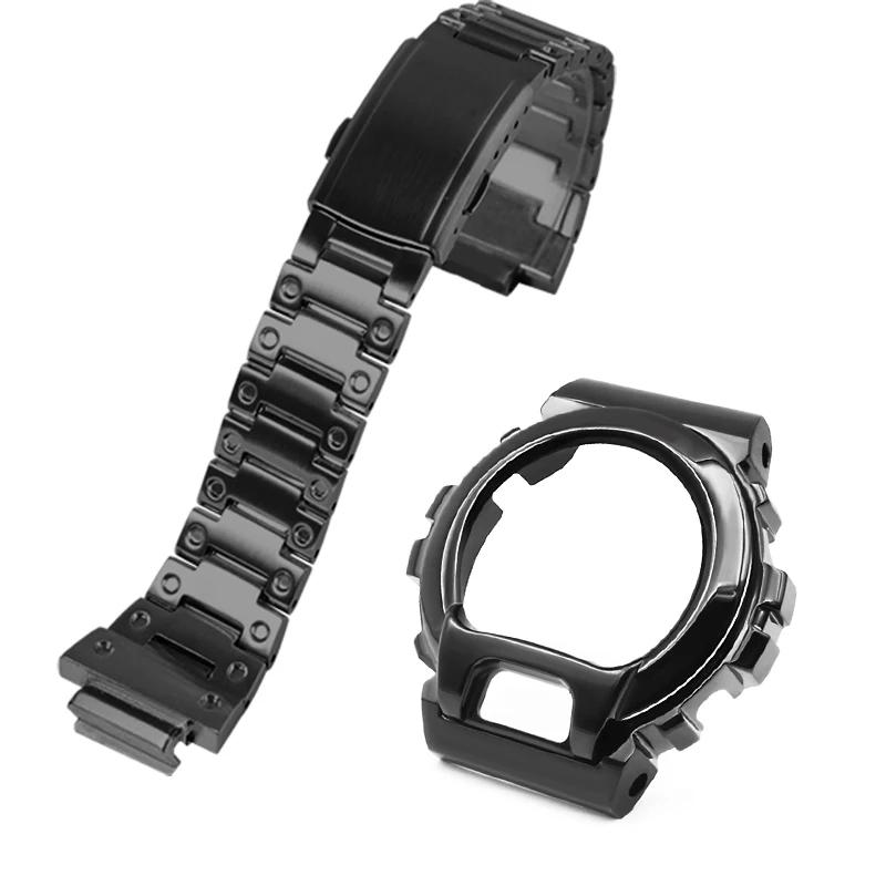 

Мод-комплект для оновлення DW6900 Для Casio G-Shock 3230 DW-6900 З діамантовими акцентами Сріблястий /Золотий / Чорний / Райдужний Корпус та браслет з нержавіючої сталі For DW-6900