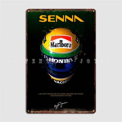 Senna Quote Μινιμαλιστική Μεταλλική Πινακίδα Αφίσα Κινηματογράφος Κουζίνα Σχεδιασμός Σπιτιού Τοιχογραφία Μεταλλική Πινακίδα Αφίσες