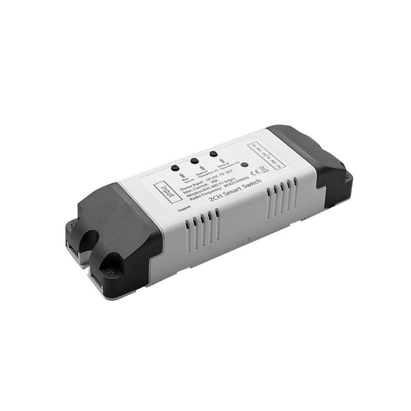 2CH Switches Modules Garage Door Light Motor Controller for Rolling Sliding Door AC-DC 7V-32V 2 Channel 10Amp RF433MHz