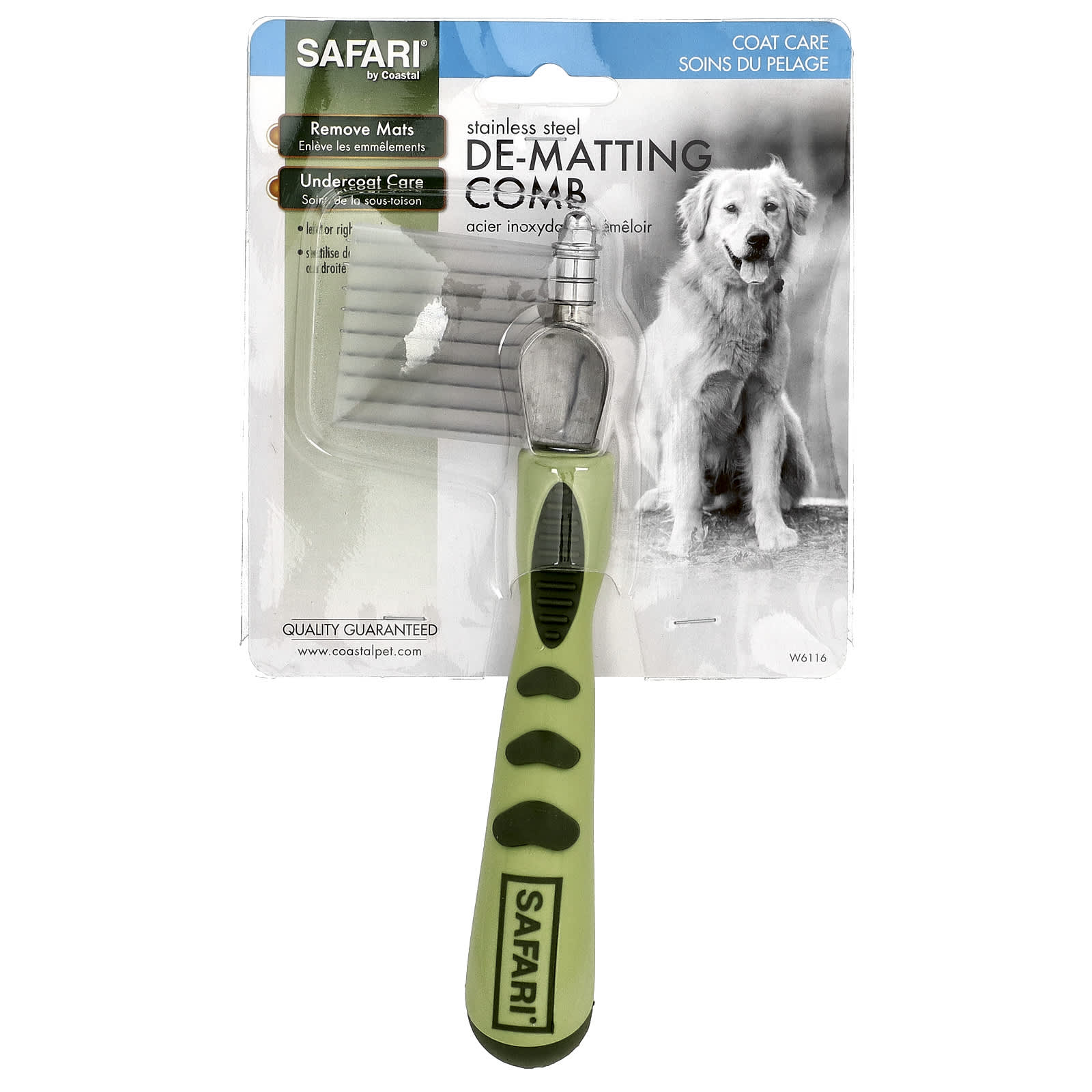 

Detangler Comb for Long-Haired and Curly-Haired Dogs, 1 Piece
