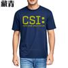 Funny tshirt Fashion Streetwear Tshirts Csi Crime Scene Investigation Print Summer Trendy Tshirt Hiphop Unisexs Tshirt Crew