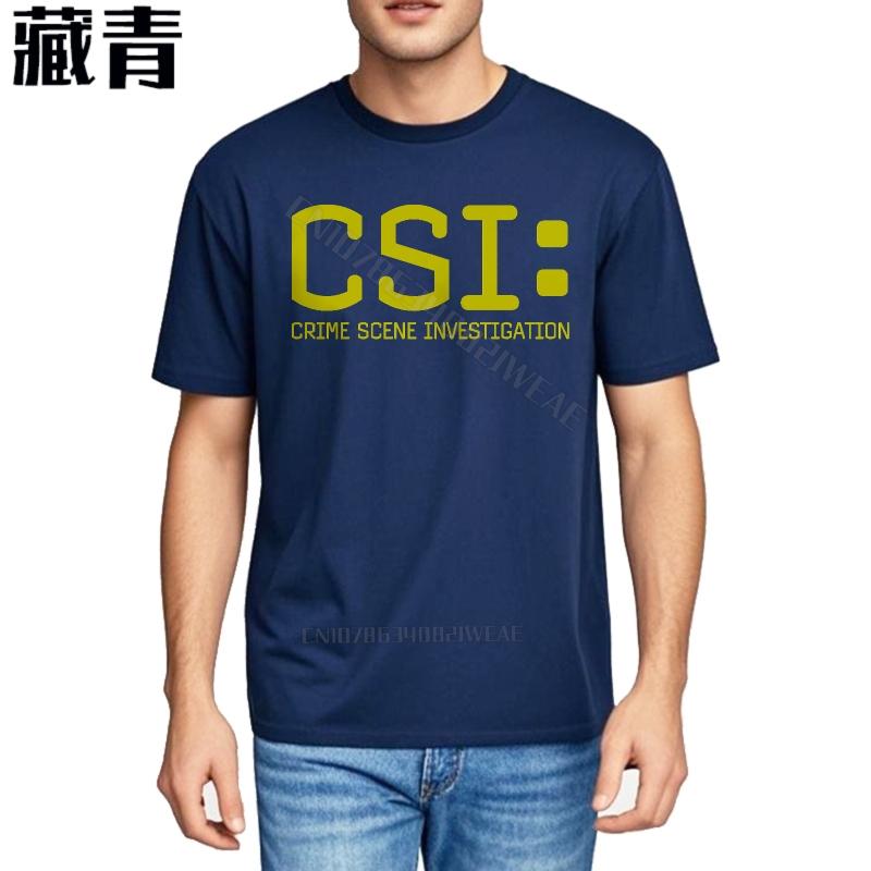 Funny tshirt Fashion Streetwear Tshirts Csi Crime Scene Investigation Print Summer Trendy Tshirt Hiphop Unisexs Tshirt Crew