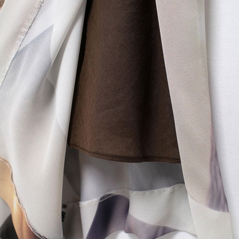 Kaslead New Arrival Women's Clothing Fashion Style Fashion Minimalist Print Asymmetric Dress 9375121