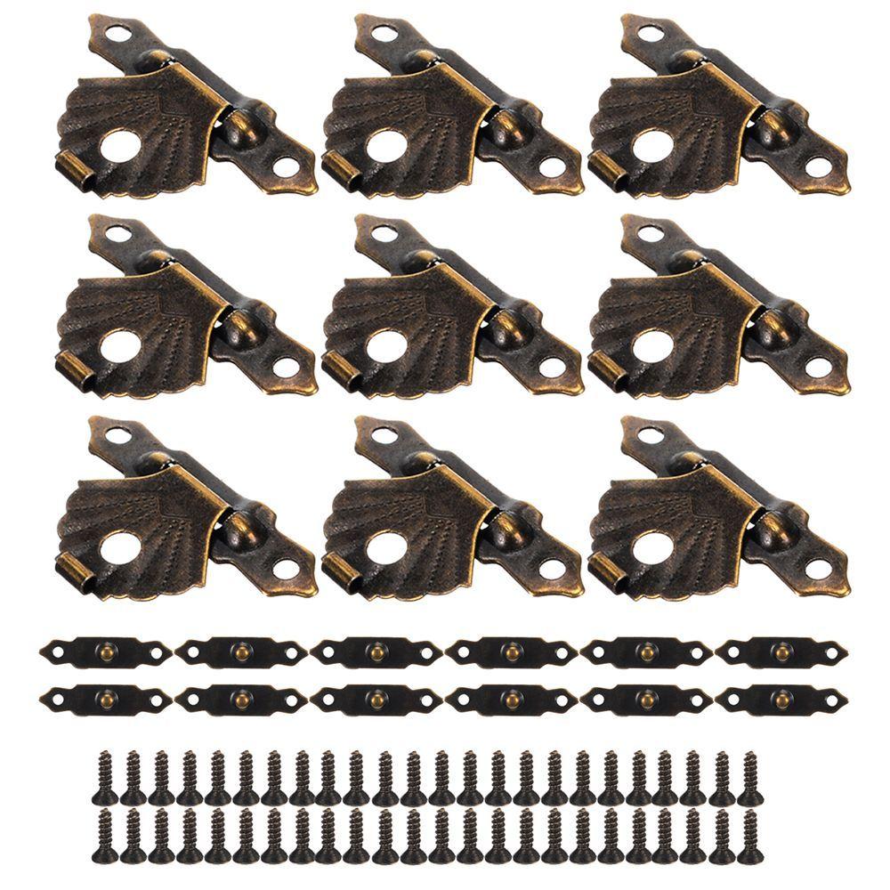 12Pcs Mini Home Decorative Jewelry Box Hasp Clasp Lock for  Furniture Buckle Hasp