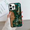 Wood Resin Marble Printed Soft Rubber Phone Case For iPhone 17 Air 15 16 16e 14 13 12 11 Pro Max Coque PLUS fundas cover