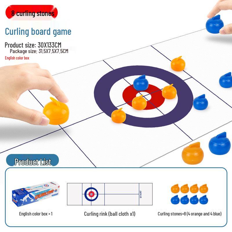 Cross-border Sports Set: Curling, Golf, Basketball, Football, Bowling - Interactive Educational Toys for Parent-Child Play