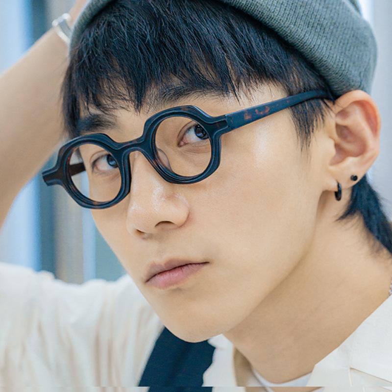 Spring new popular changeable new plain modified sunglasses American YK colorful contrasting color wearing glasses