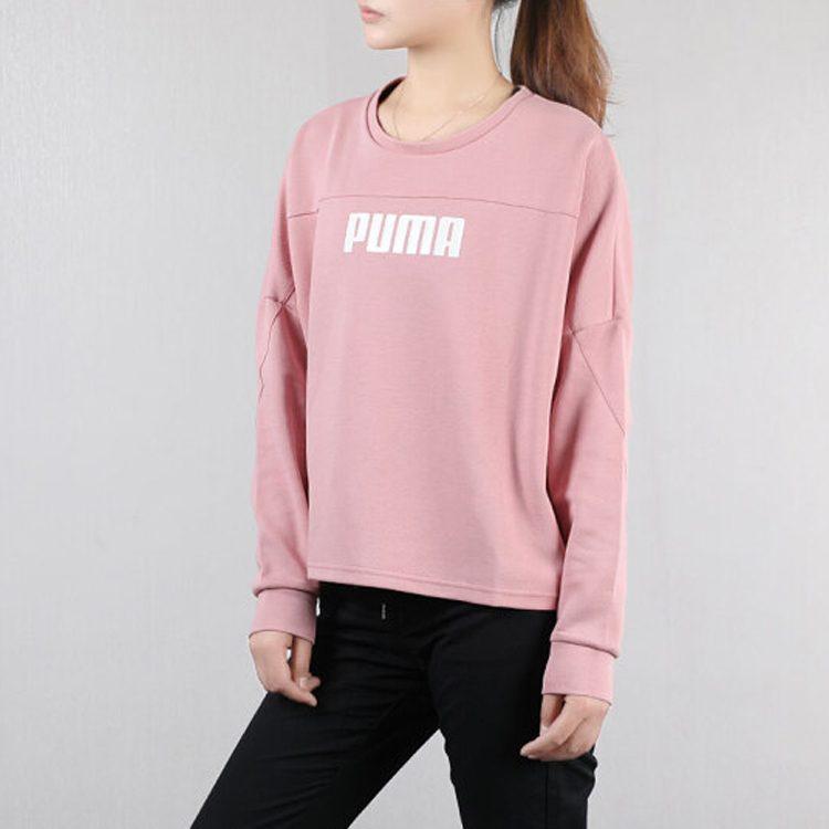 PUMA Sweatshirts Women's Wedding Pink Crew Neck Moderate Regular 581069-14