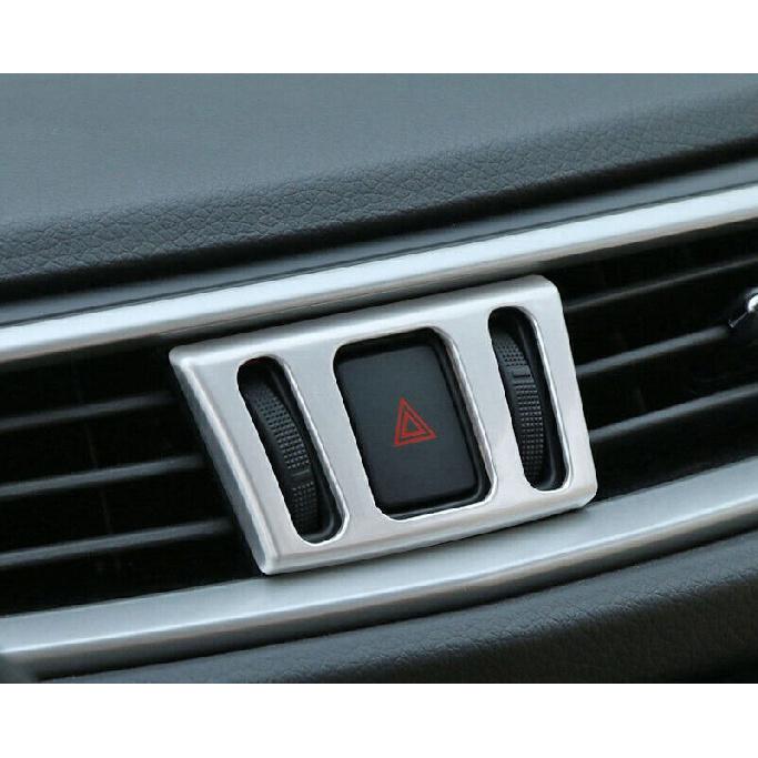 For Nissan Murano 2015-2024 Matte Silver Center Console AC Air Outlet Vent Trim