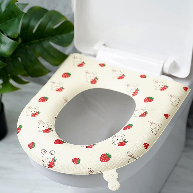 Cuscino per Sedile WC Stampato Impermeabile Universale per Tutto l'Anno Domestico EVA Schiuma di Silicone Coprisedile WC