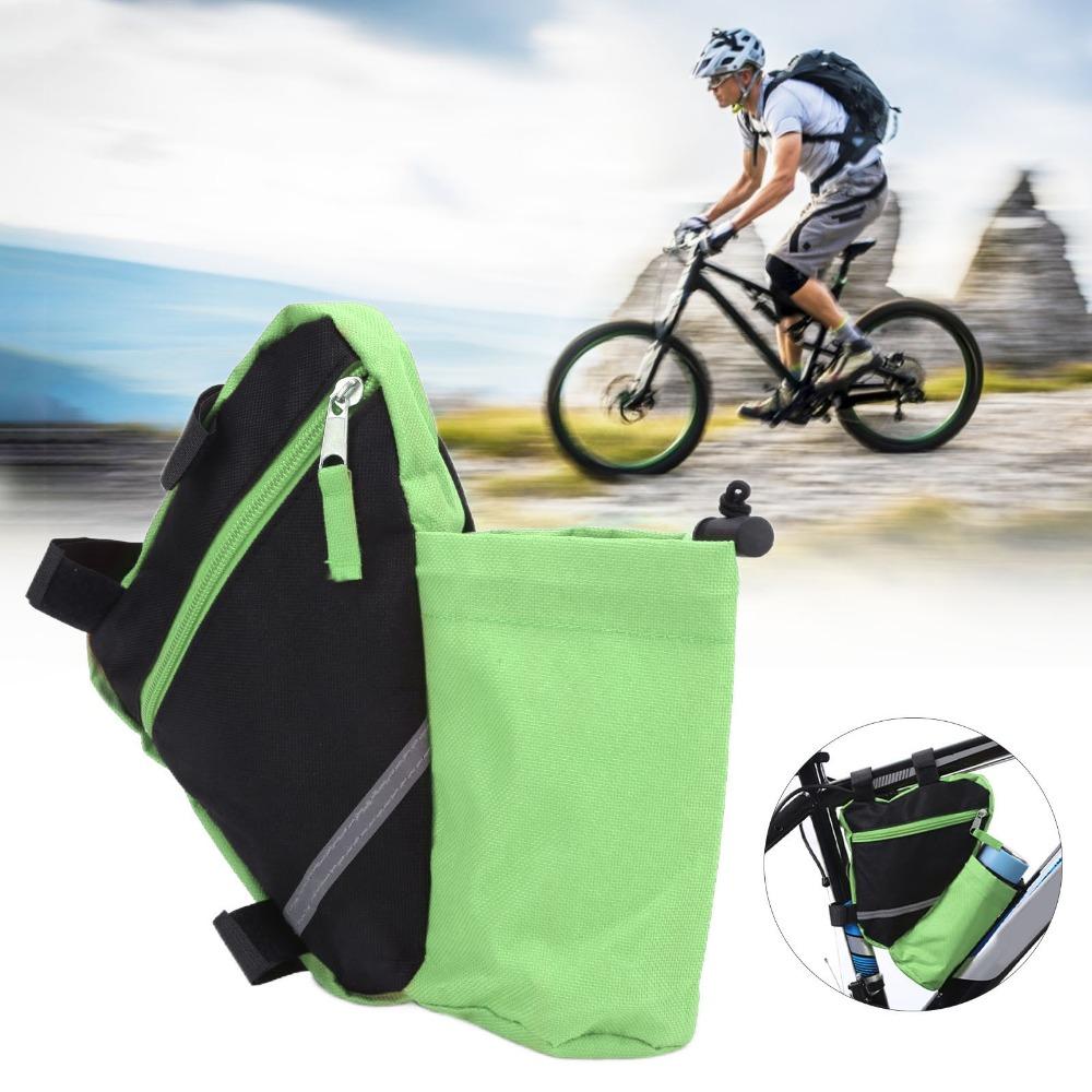Large Capacity Bicycle Triangle Bag  Cycling Equipment зелёный