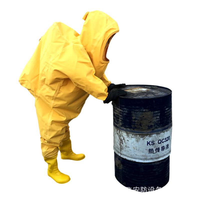 Miling Heavy-Duty Full Enclosed Positive Pressure Chemical Protective Suit M-XL