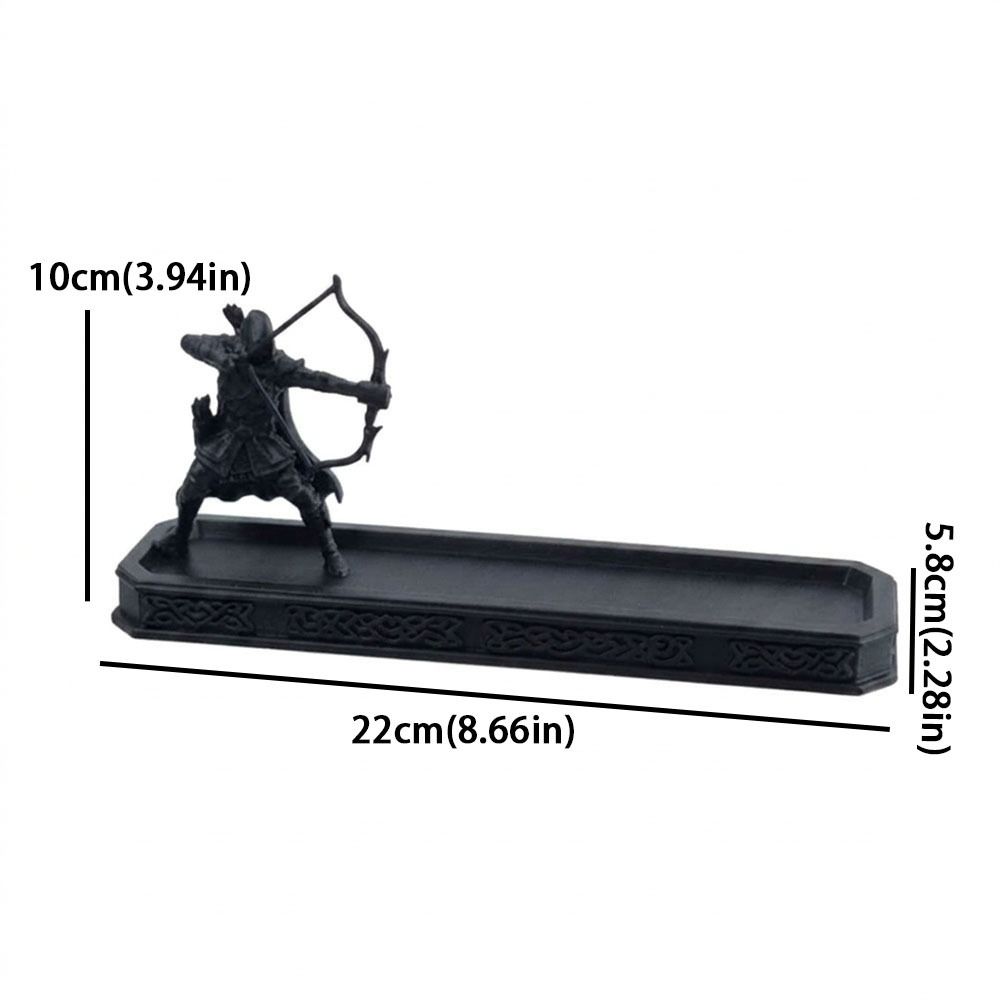Fantasy Cool Vintage Archer Incense Burner 3D Printed Long Ash Catcher Incense Tray  Home Decor