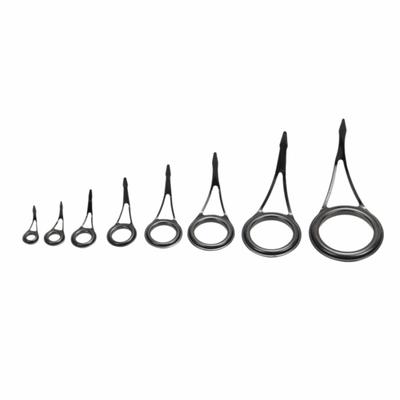 16PCS Stainless Steel Rod Guide Rings Ceramic Tips Spinning Rod Guides  Fishing Accessories