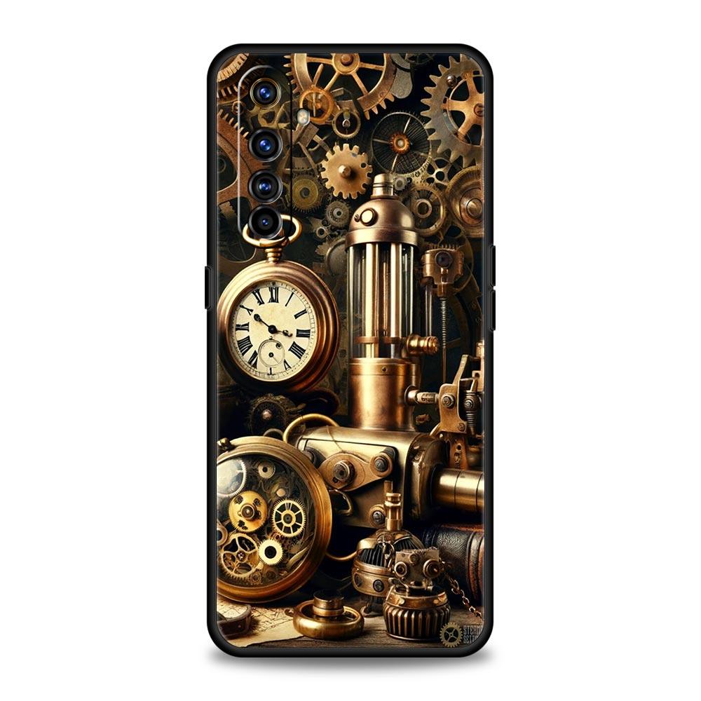 

Mechanical Gear Pattern Soft TPU For Realme 13 12 11 10 9 Pro Plus GT3 GT2 C21 C25 C35 C53 C55 C67 Pro 5G Phone Case Cover Capas Realme C25