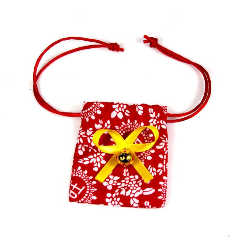 Haustier Katze Hund Roter Umschlag Spucktuch Haustier Segnungstasche Lätzchen Set Neujahrskleidung Zubehör Haustier