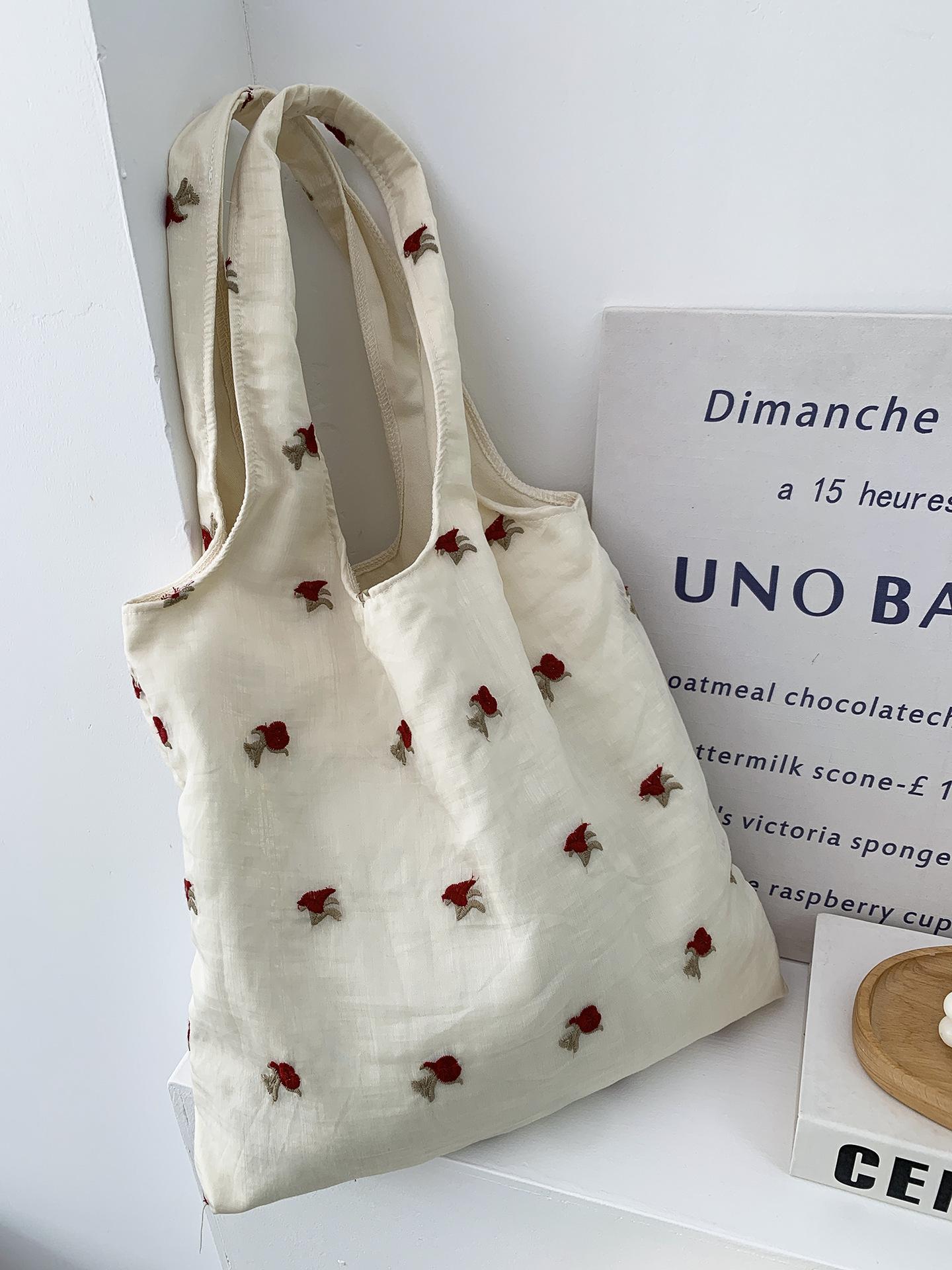 Сумка Простая Цветочная Кружевная Сумка Через Плечо Сумка Сумка Холщовая Сумка