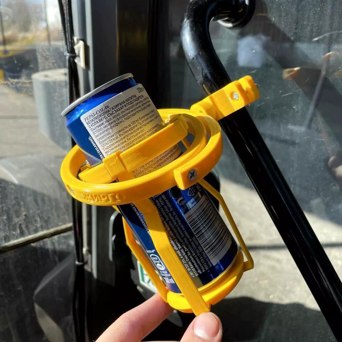 

Gyroscopic Cup Holder Adjustable Self Leveling Clamp 3D Motorcycle Drink Clamp Multifunctional for Bikes and Motorcycles жовтий