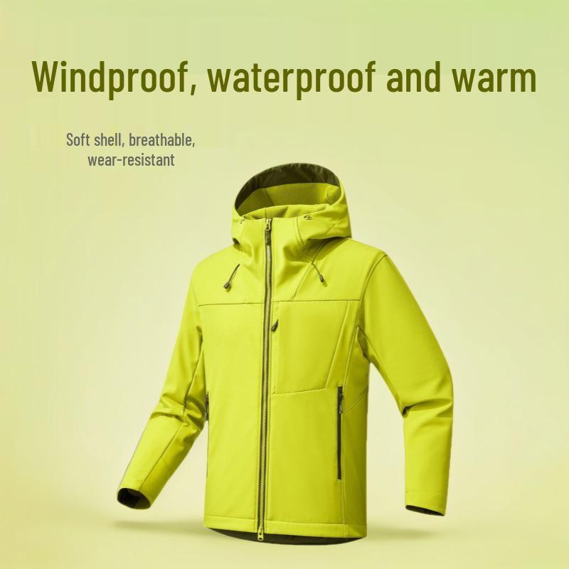 Unisex Soft Shell Windbreaker: Waterproof, Windproof Fleece Jacket for Autumn/Winter Mountaineering