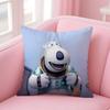 B-Backkom Cute Pillow Case Anti-Dustmite Pillow Invisible Zipper Silky Short Plush Sofa Cushion Cover