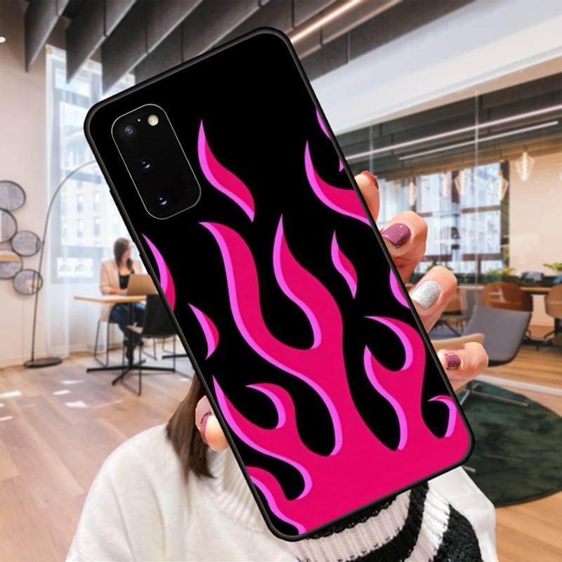 Cool Flame Art Phone Case For Samsung Galaxy S9 S9plus S20 5G S20 ULTRA 5G S20 Plus 5G S21 S30 Case Cover