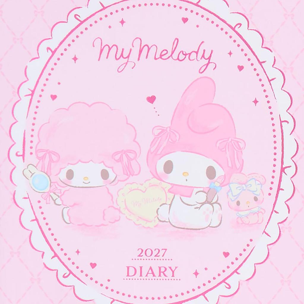 Sanrio B6 Diary 2027 My Melody October Start Planner Schedule Book 922676 (Lined)
