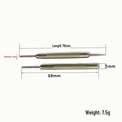 All-Metal Double-Ended Spring Bar Tool for Watch Band Assembly and Adjustment
