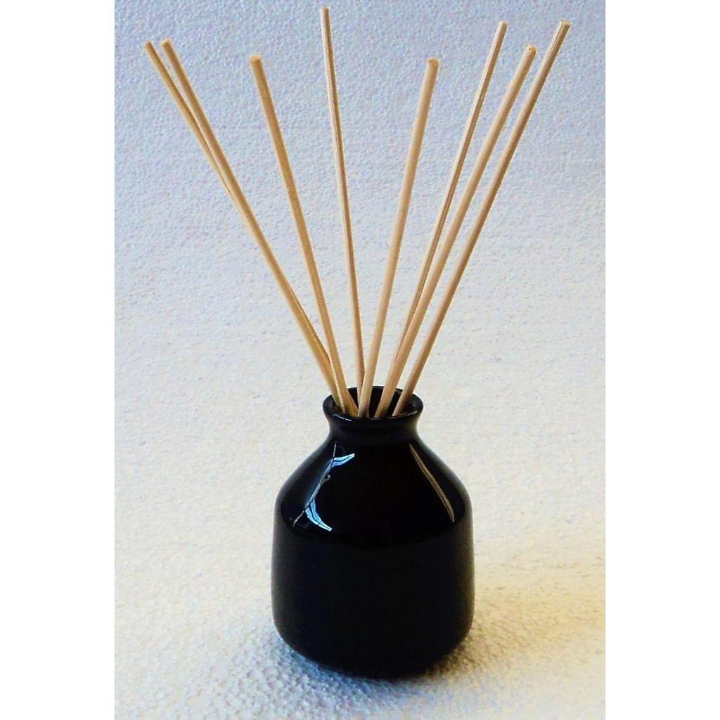 Pure Source India Keramik Schilf Diffusor Topf (3,5 Zoll, Schwarz)