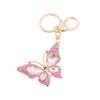 Butterfly Rhinestone Metal Keychain Pendant