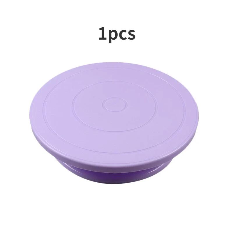 

Подставка-вертушка для горячего торта Аксессуары для украшения торта DIY Форма Вращающаяся Устойчивая Противоскользящая Круглый Столик для торта Кухонные инструменты для выпечки фиолетовый