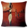 Abstract Painting Cotton Linen Decorative Cushion Cover Africa Life African Woman Home Decor Pillow Case Exotic Pillowcase