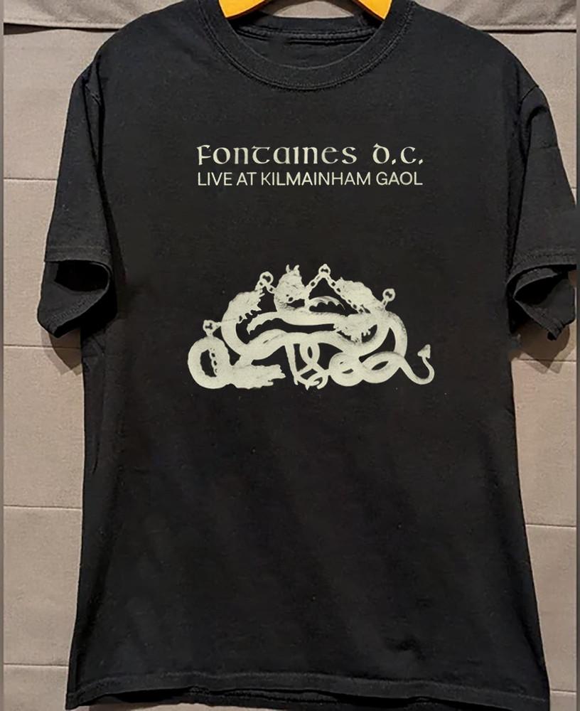 

HOT! Fontaines D.C. Band Black Cotton Shirt Full size S-5XL H82 Unisex T-Shirt M