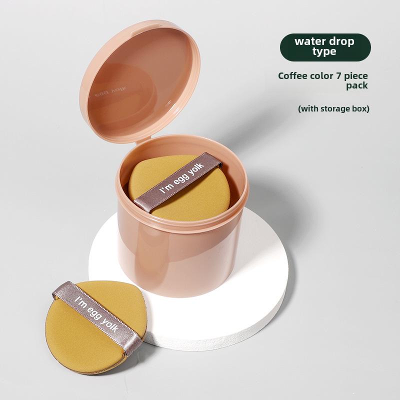 

Профессиональный спонж для макияжа Beauty Blender Dual-User Wet Dry Foundation Powder Puff Non Latex Cosmetic Tool Drops 7 Boxes жёлтый