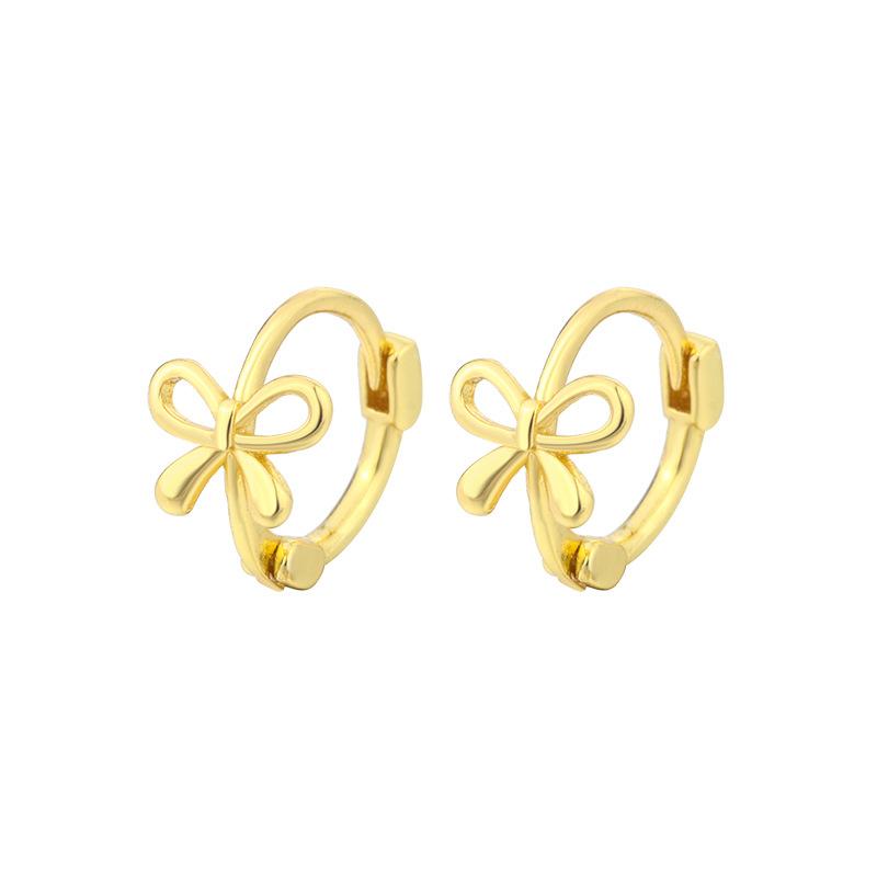 Sweet Bow 925 Silver Ear Cuffs For Women Minimalist Niche Exquisite Fairy Earrings Jewelry