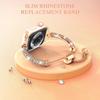 Bling Band Compatible with Apple Watch Band Dressy Metal Bracelet with Rhinestone Bumper for iWatch Series Ultra 8 7 6 5 4 3 2 1