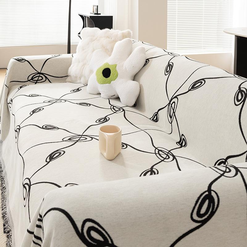 Sofa Towel Full Cover Cloth Ins Chenille Camping Blanket Sofa Cushion Cover Towel Four Seasons Universal All-inclusive Sofa Cover