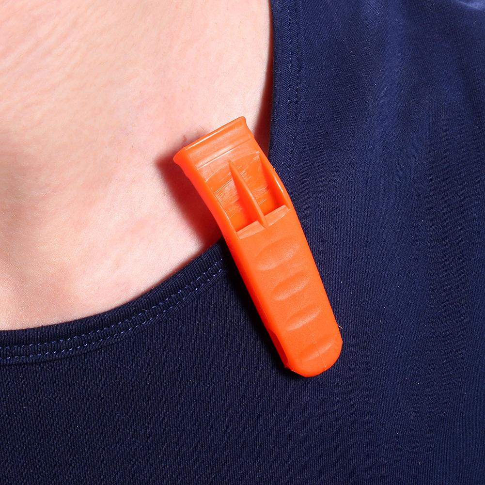 8 x Outdoor Camping Hiking Rescue Emergency Survival Marine Safety Whistle Clip