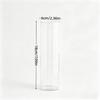 Clear Straight Plastic Vase, Tabletop Centerpiece For Fresh Flowers, Hydroponic Plants, And Florist Shop Floral Display