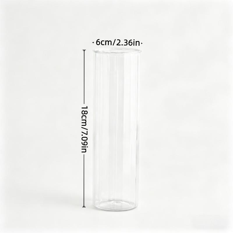Clear Straight Plastic Vase, Tabletop Centerpiece For Fresh Flowers, Hydroponic Plants, And Florist Shop Floral Display