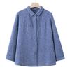 Hodo Women's Floral Pure Cotton Long-Sleeve Shirt