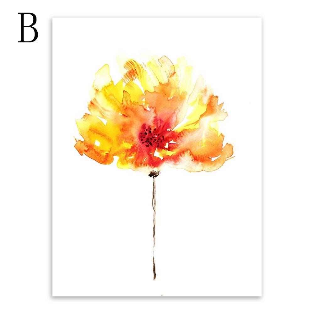 

Современный 6-цветный красивый растительный цветочный цветок роза холст художественная печать скандинавские постеры настенная картина домашний декор картина без рамки 21*30cm No Frame