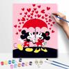 Disney Mickey Minnie Love Umbrella Paint By Number Kit Drawing Canvas DIY Picture Home Decor Art Craft Wall Hanging Painting Gift 130
