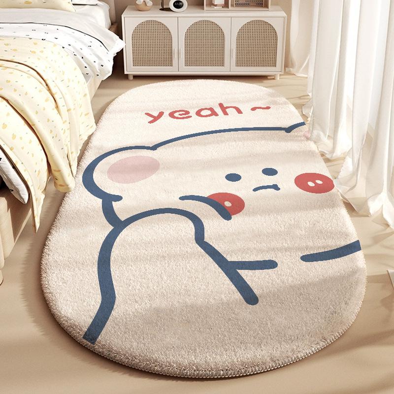 

Дитячий килимок під ліжко з мультяшним малюнком, імітація кашеміру, протиковзкий, стійкий до плям 40*60cm Imitation Cashmere