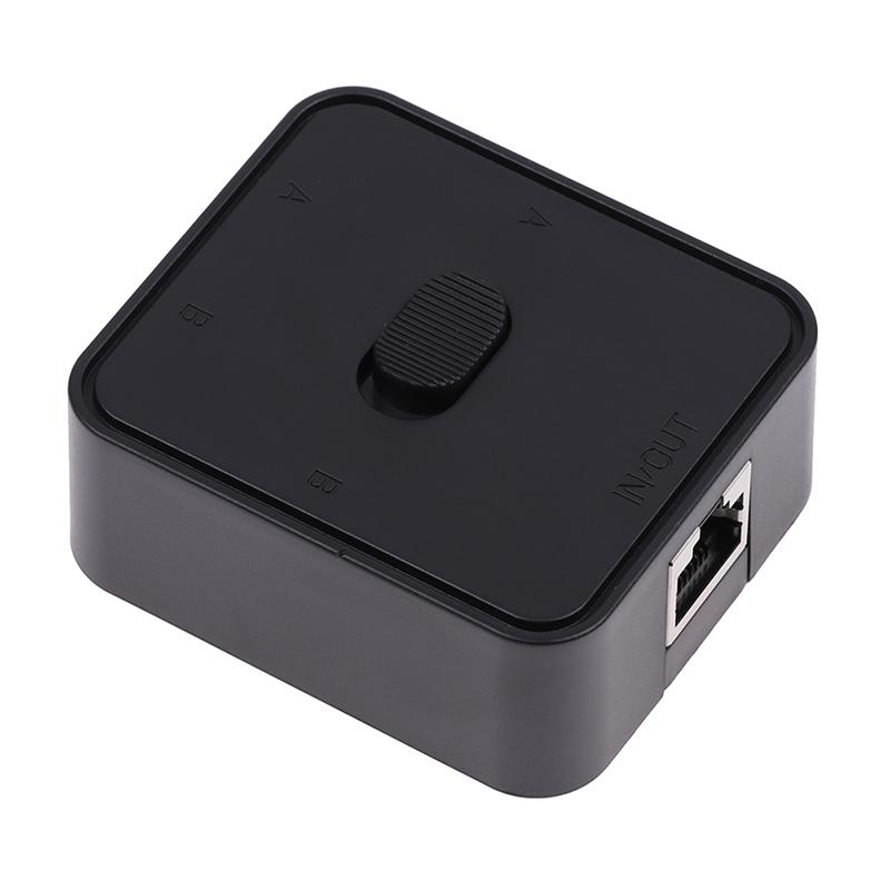 Rj45 Lan Cat6 Netzwerkschalter-Wahlschalter 1000Mbps 2 Eingang 1 Ausgang/1 Eingang 2 Ausgänge Intern Extern Netzwerkumschalter Splitter