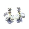 Flower Earrings For Women Flower Ruffled Earrings 1 Pair