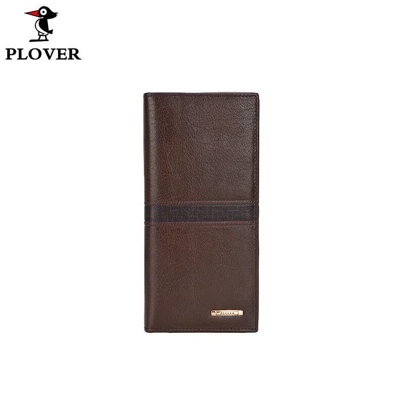 PLOVER Men s Cowhide Long Wallet