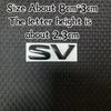 1 X 3D Metal SV SR Letter Logo Car Auto Rear Trunk Fender Emblem Sticker Badge Decal Replacement For NISSAN Car Sticker Emblem