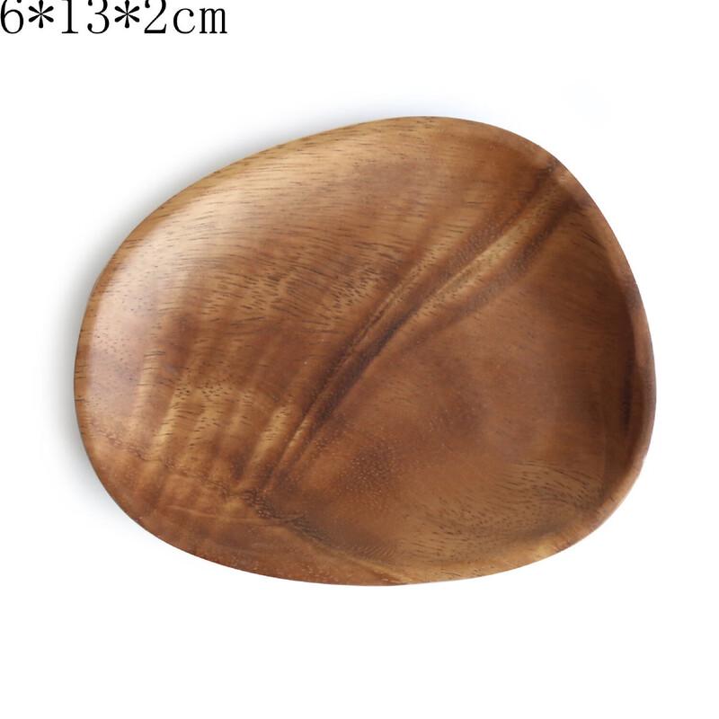 Japanese Style Acacia Wood Snack & Dessert Plate Small