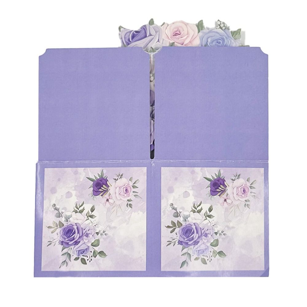 Fashion paper 3D Pops-up Bouquet Bouquet Flower Folding Paper Flowers Floral Box Greeting Card Birthday Wedding